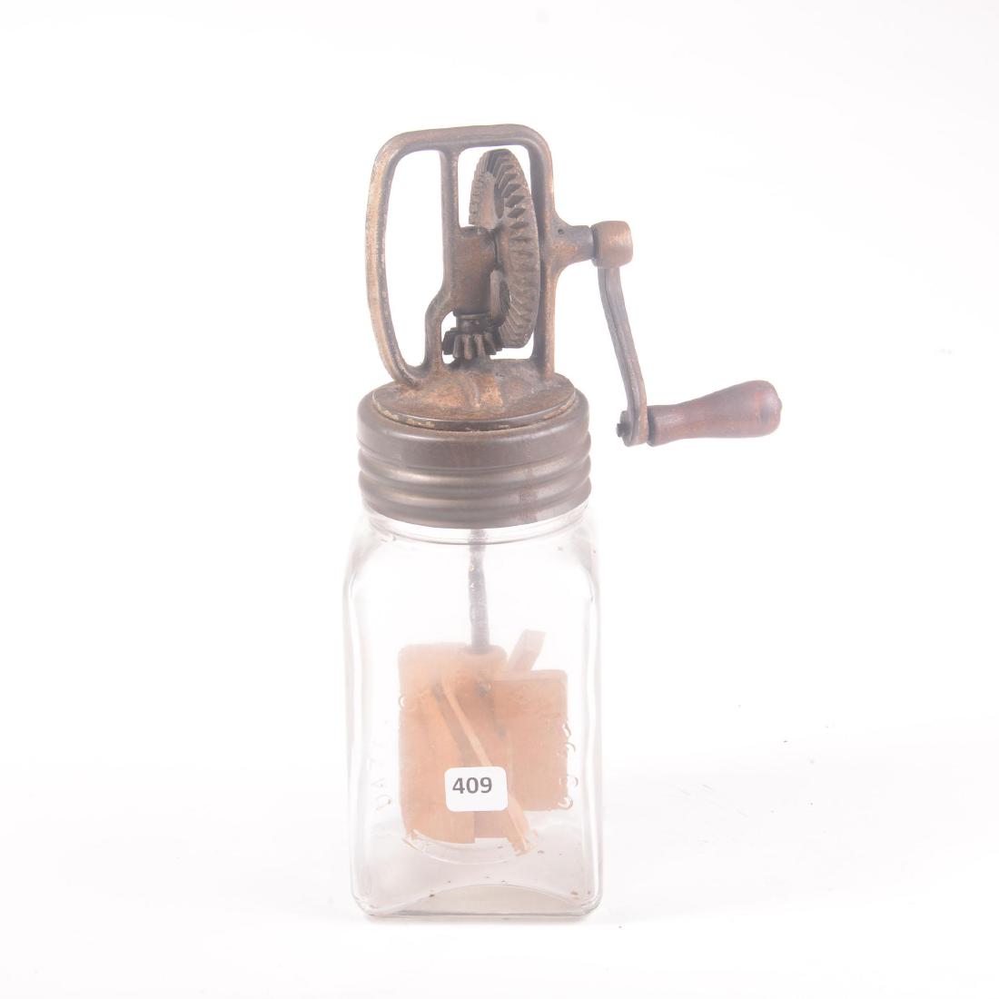 Dazey One Quart Glass Butter Churn - Original - 11.5" (1 of 2)