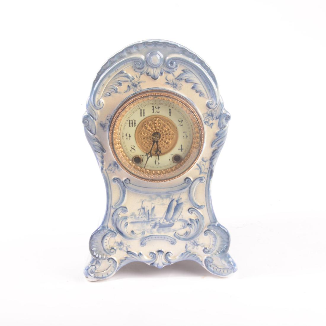 China Mantel Clock - 10.5" X 6" (1 of 3)