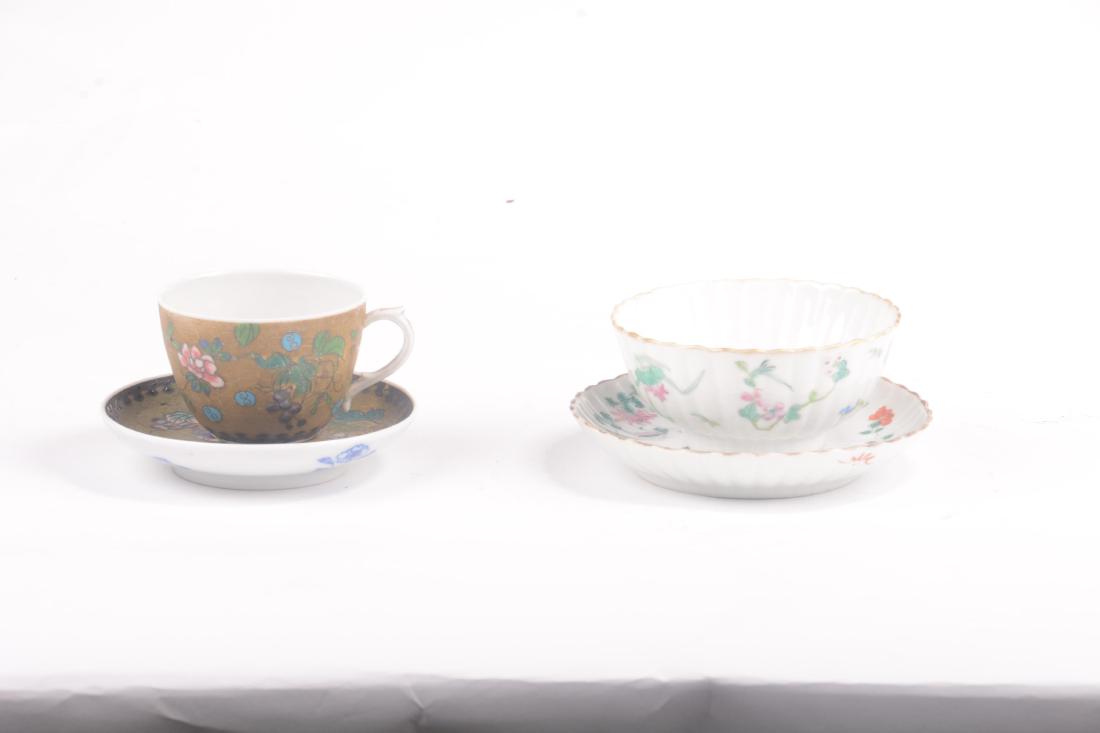 (2) Cups & Saucers - Oriental (1 of 5)