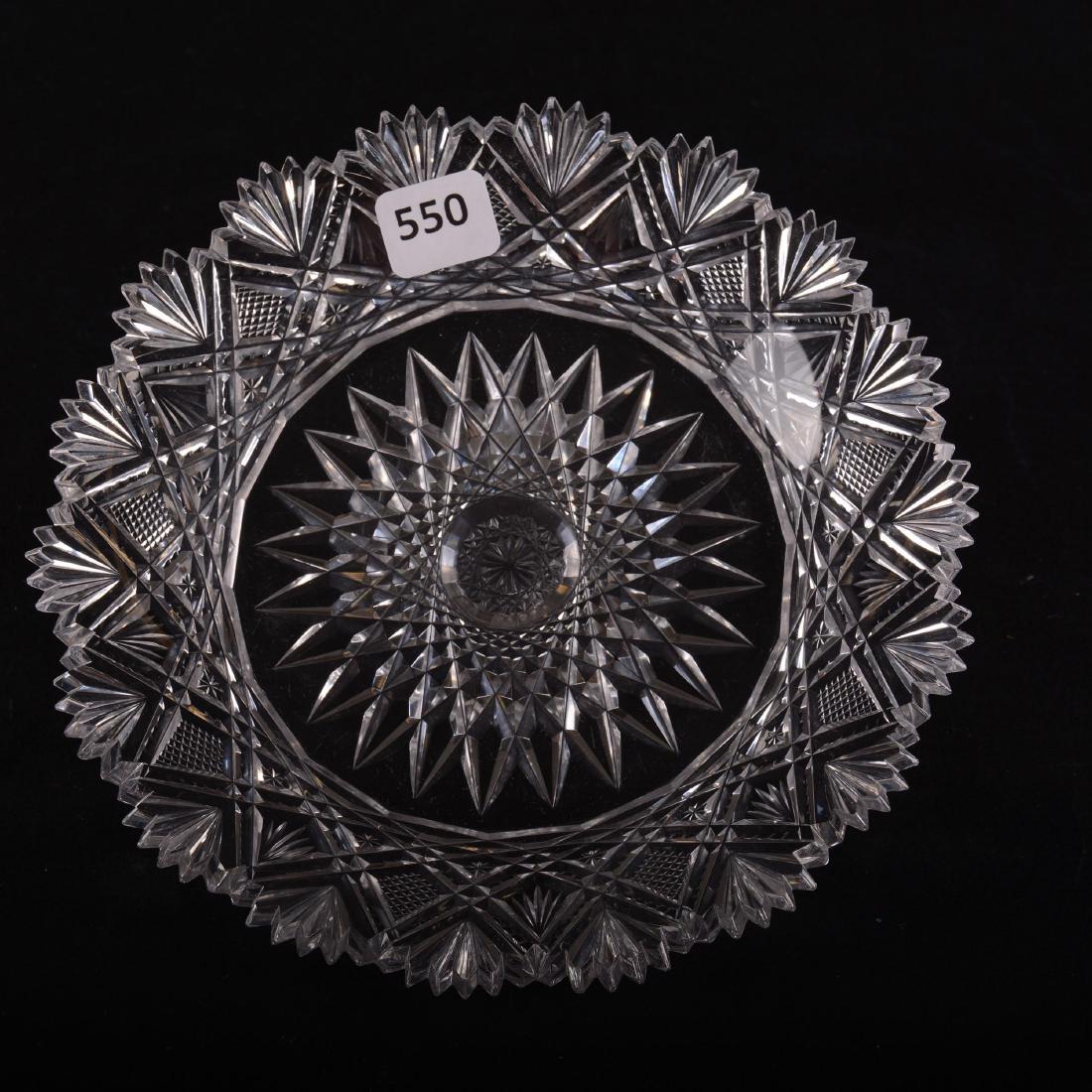 Plate - American Brilliant Cut Glass - 7" (1 of 3)