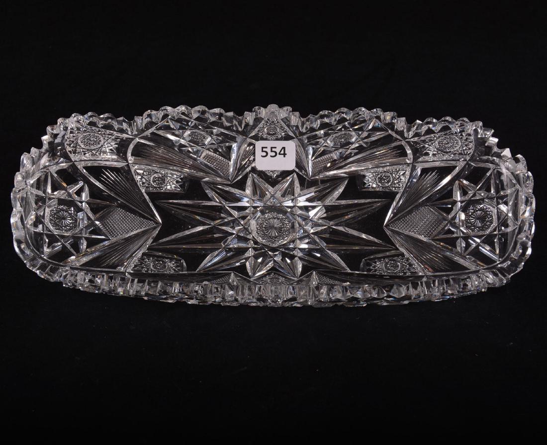 Celery Tray - American Brilliant Cut Glass (1 of 3)