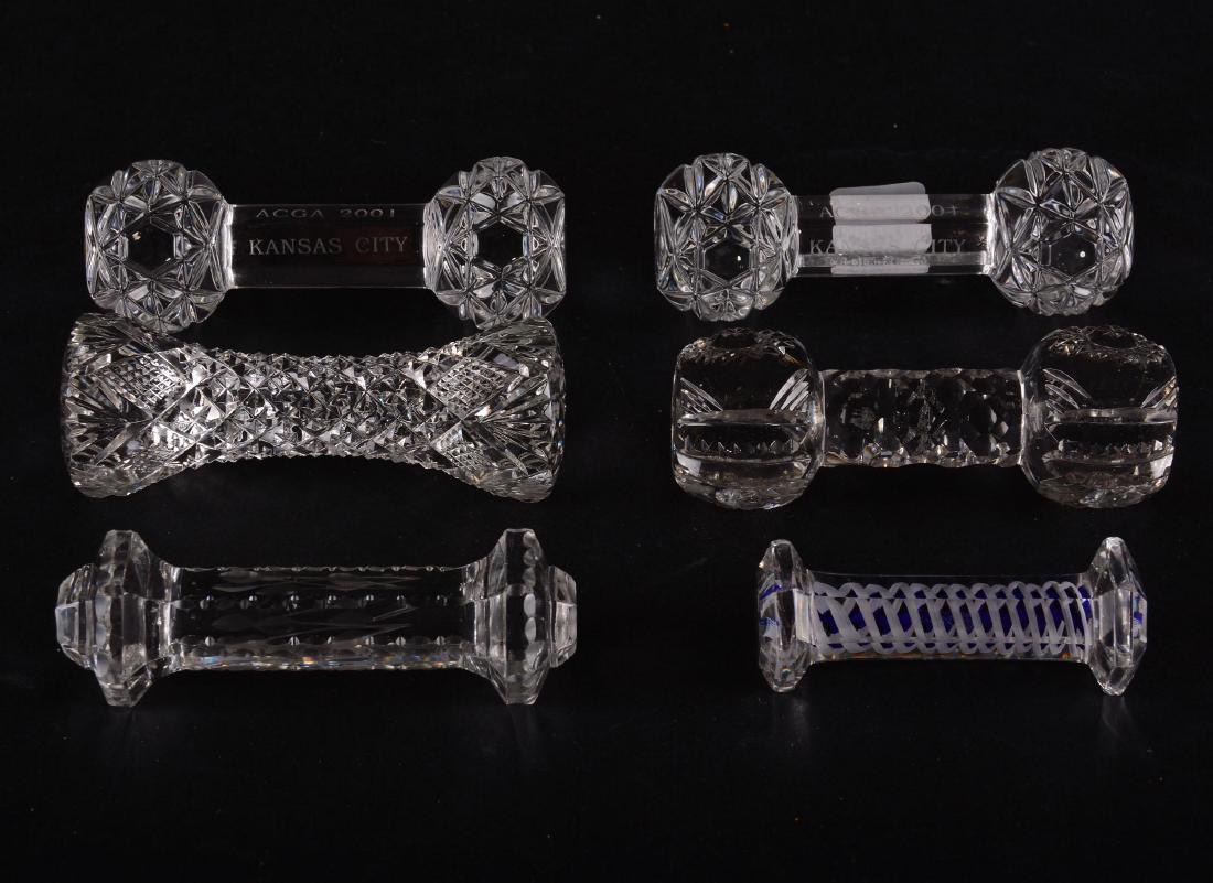 (6) Knife Rests - Cut Glass (1 of 1)
