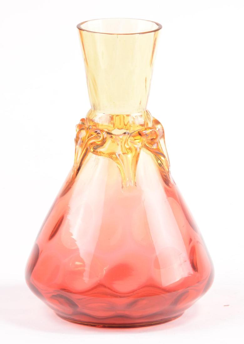 Water Carafe - Amberina Art Glass - 8.5" (1 of 2)