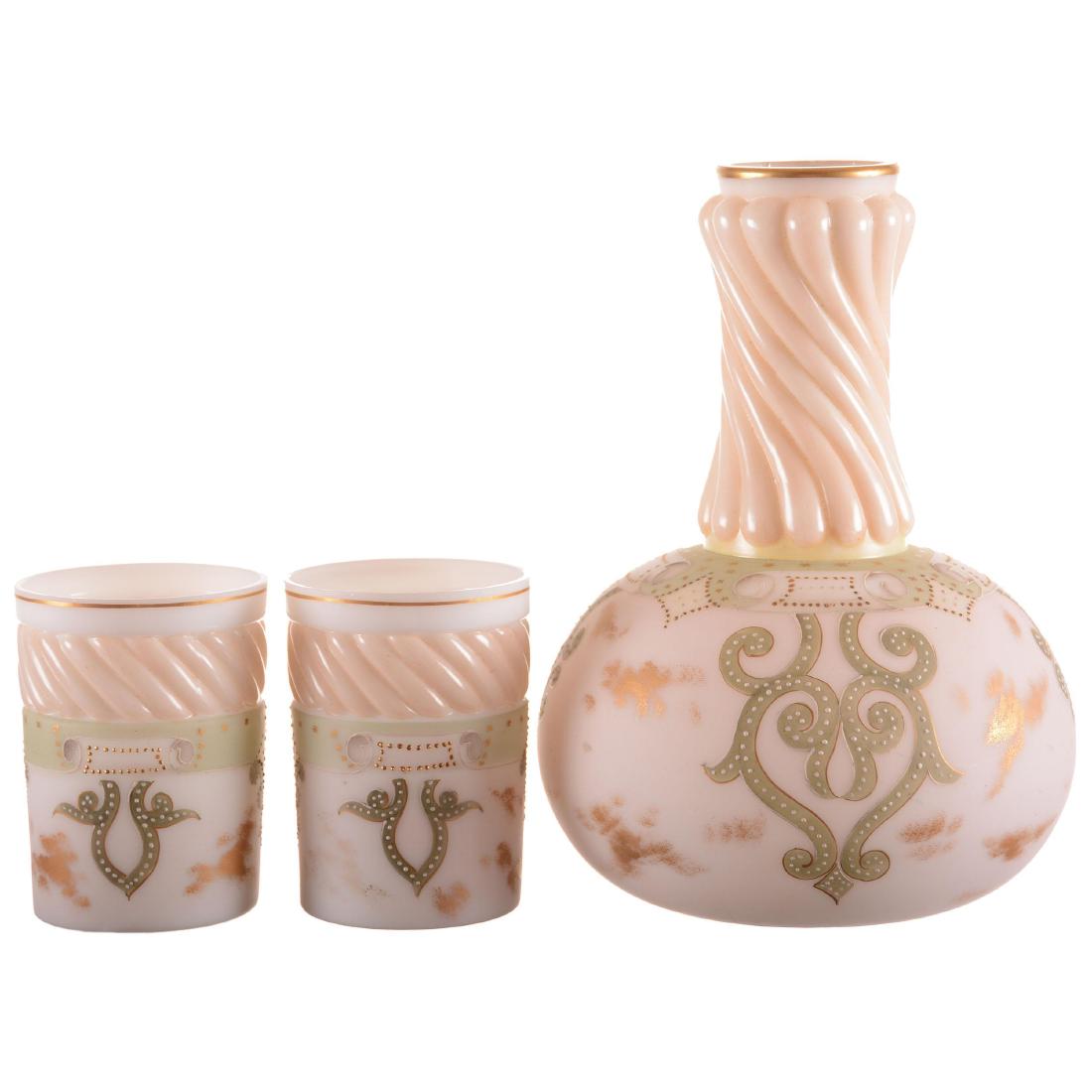 Water Carafe & (2) Tumblers - Unmarked Wave Crest (1 of 2)