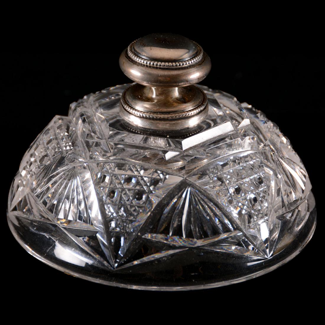 Paperweight - American Brilliant Cut Glass-2.25"X4.25" (1 of 2)