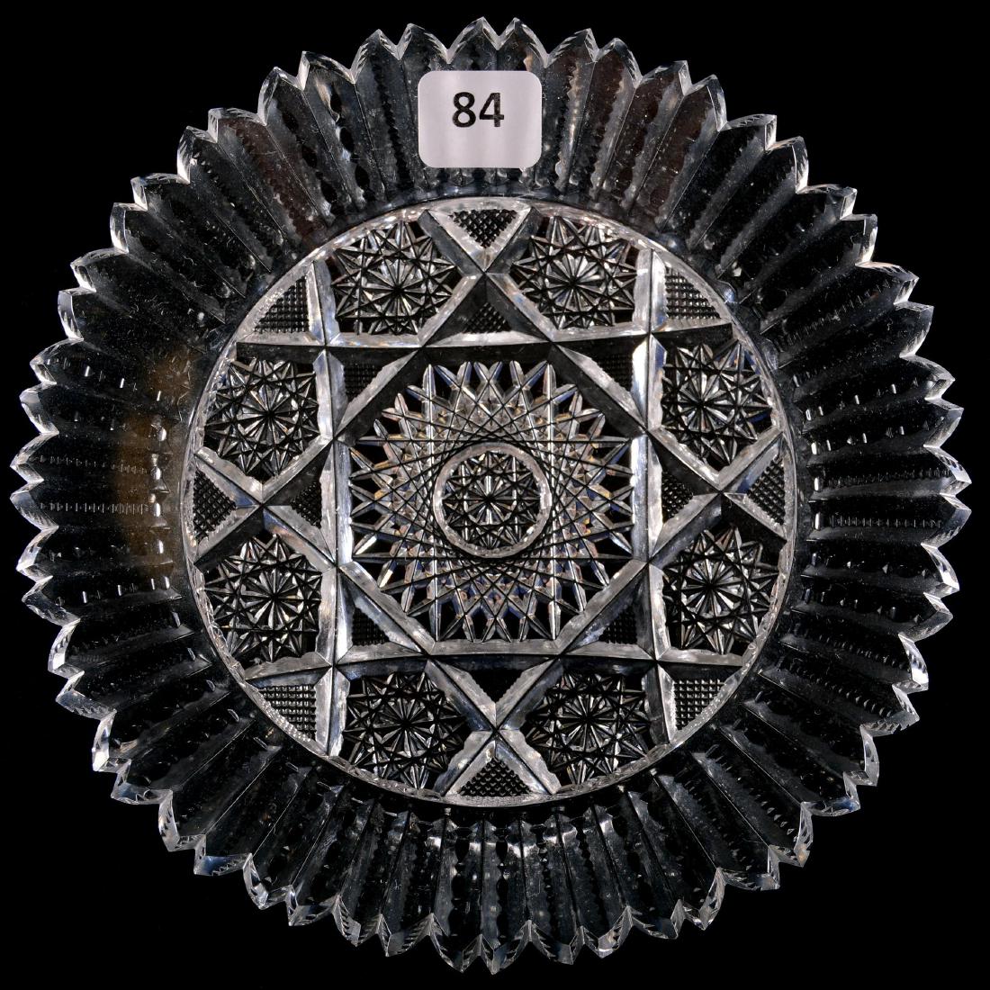 Plate - American Brilliant Cut Glass - 6.75" (1 of 2)