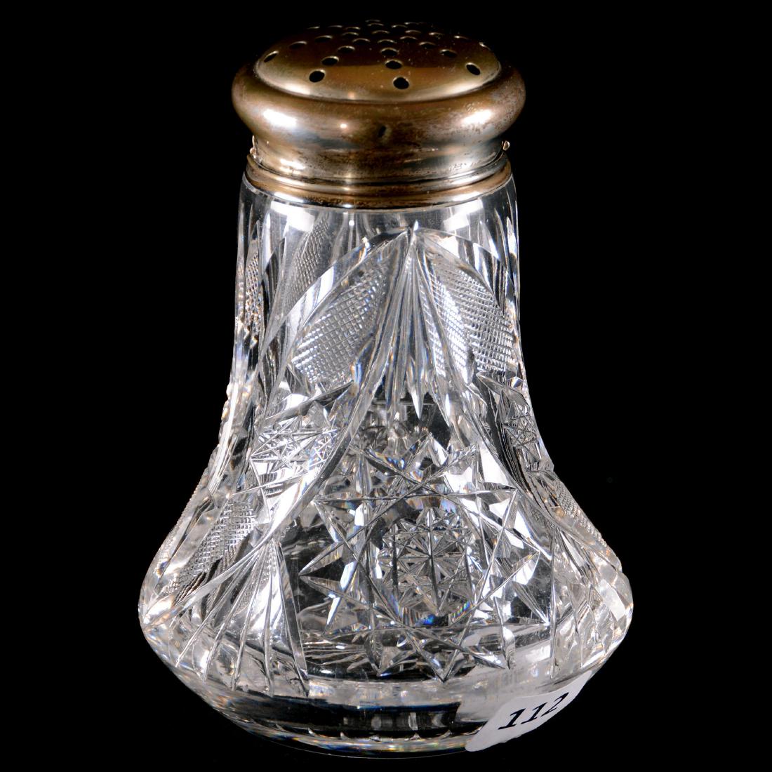Sugar Shaker - American Brilliant Cut Glass-4.75"X3.5" (1 of 3)