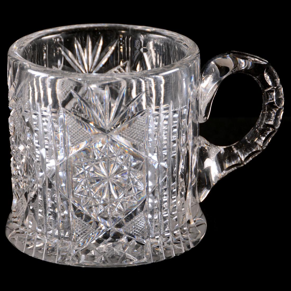 Shaving Mug - American Brilliant Cut Glass -3.25"X4.5" (1 of 2)