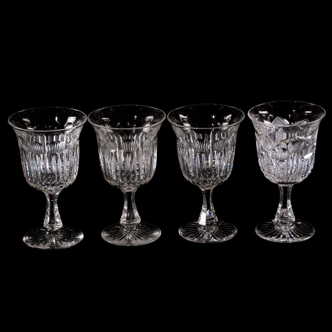 (4) Goblets - American Brilliant Cut Glass - 6" (1 of 3)
