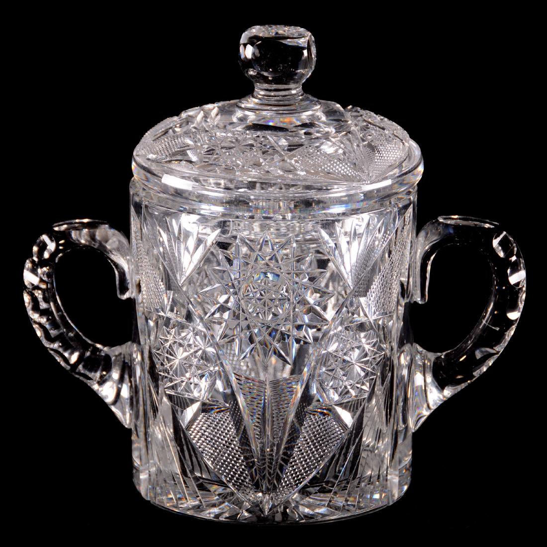 Jelly Jar - American Brilliant Cut Glass -6.25"X6.75" (1 of 2)