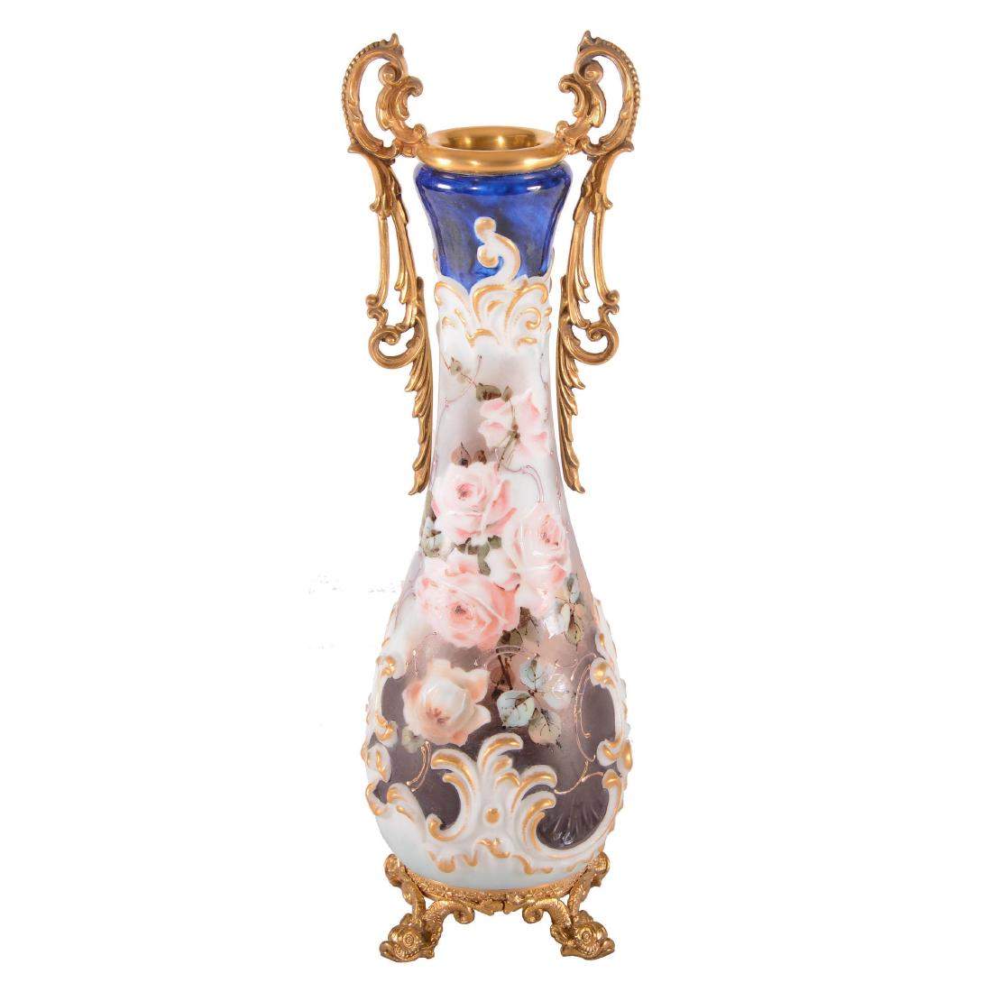 Vase - Unmarked Wave Crest - 17" X 5.5" (1 of 4)