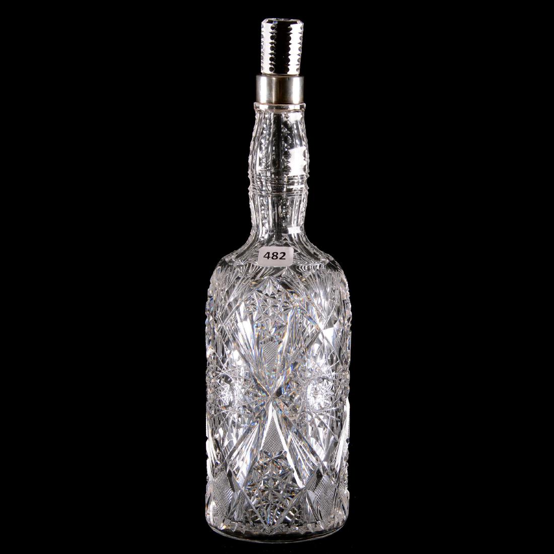 Whiskey Bottle - American Brilliant Cut Glass (1 of 2)