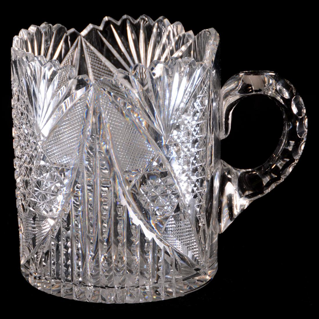 Shaving Mug - American Brilliant Cut Glass - 4"X 4.75" (1 of 2)