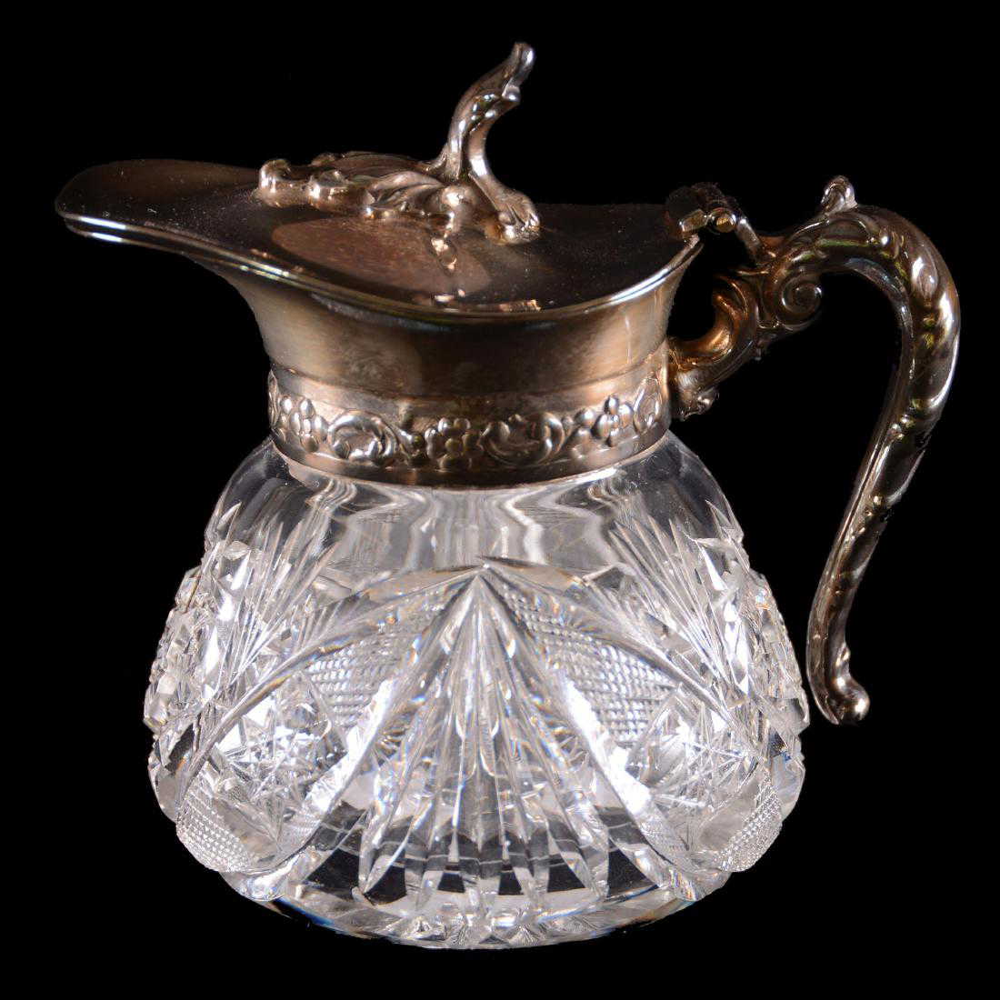 Syrup Pitcher American Brilliant Cut Glass 4 X 4 Syrup Pitcher American Brilliant Cut Glass 4 X 4