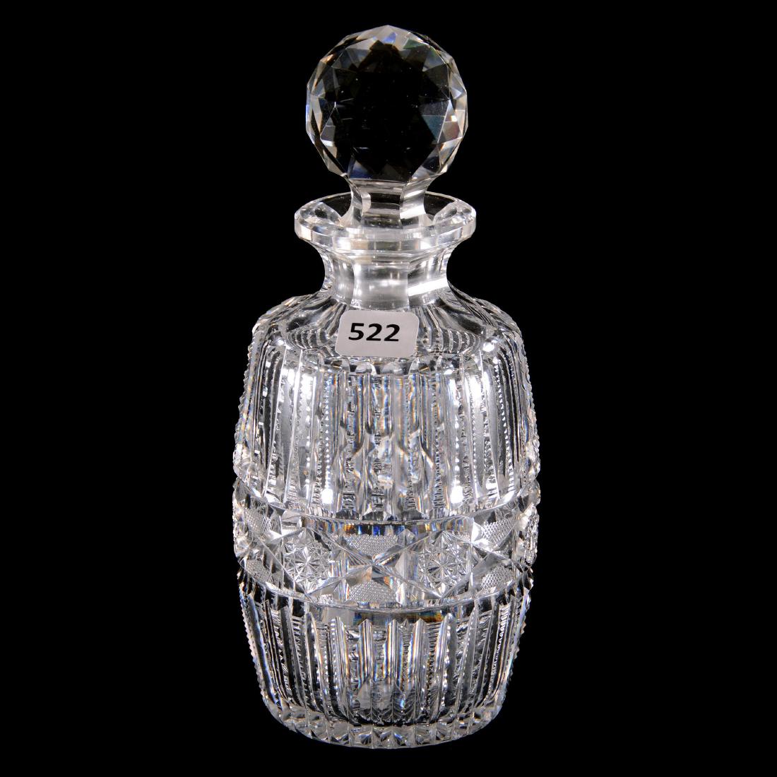 Cologne Bottle - American Brilliant Cut Glass -8"X3.5" (1 of 2)
