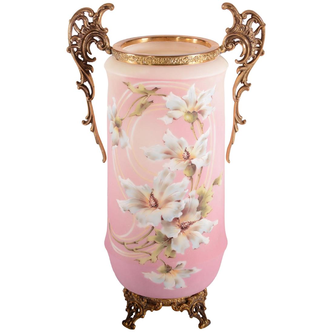 Vase - Unmarked Nakara - 14.5" X 8.5" Across Handles (1 of 3)