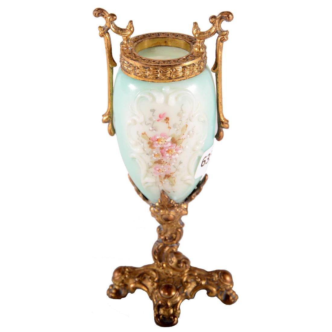 Unusual Bud Vase - Unmarked Wave Crest - 7" X 3" (1 of 3)