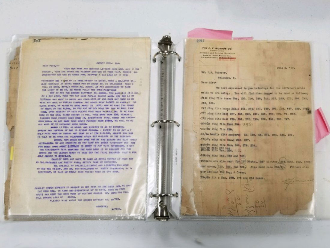 (2) Loose Leaf Binders of Paper Goods (1 of 6)