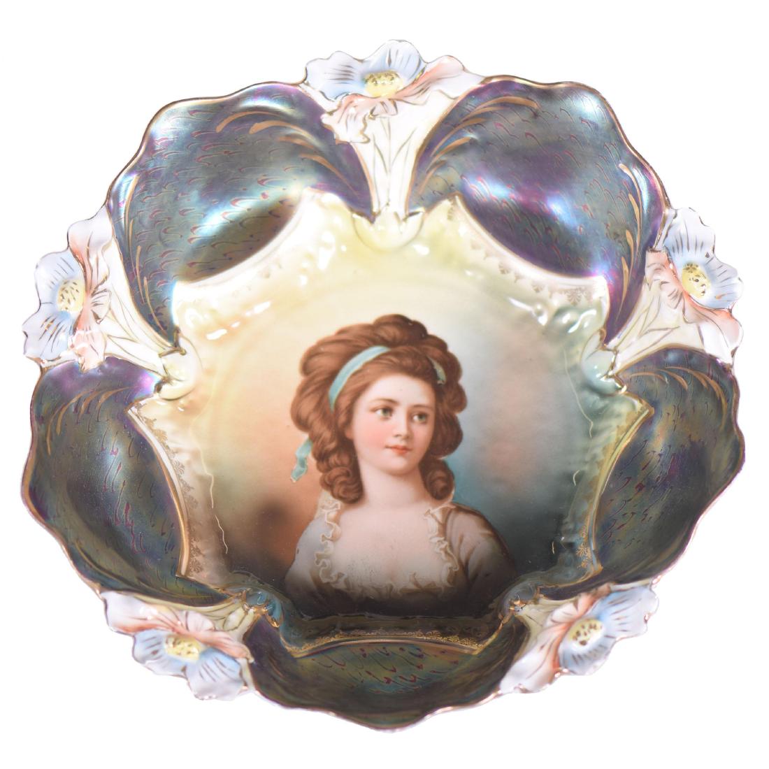 Bowl - Unmarked Prussia - 10.5" (1 of 3)