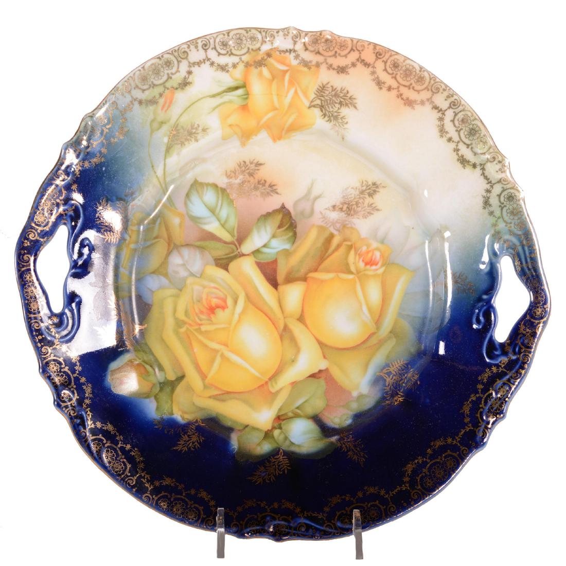 Cake Plate - Prov Saxe Mark - 10.25" (1 of 2)