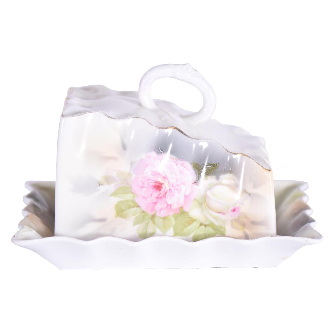 Cheese Dish - Unmarked Prussia Style - 5.5" X 8.75" (1 of 3)