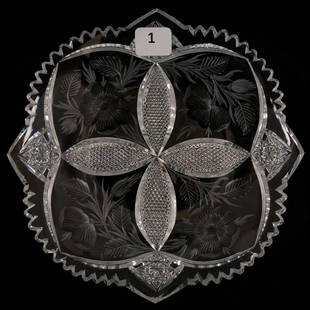 Plate - 7" - Signed Tuthill Wild Rose: Plate - 7" - Signed Tuthill Wild Rose Exactly as Featured in Pearson Volume II, Page 133 -ABCG