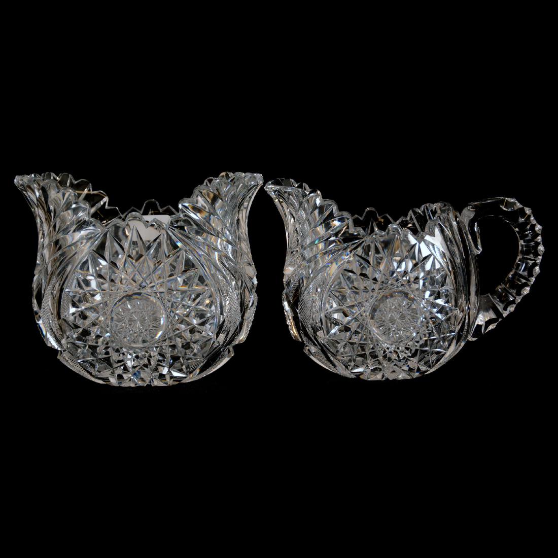 Creamer & Sugar - Signed Libbey Eulalia Pattern (1 of 2)