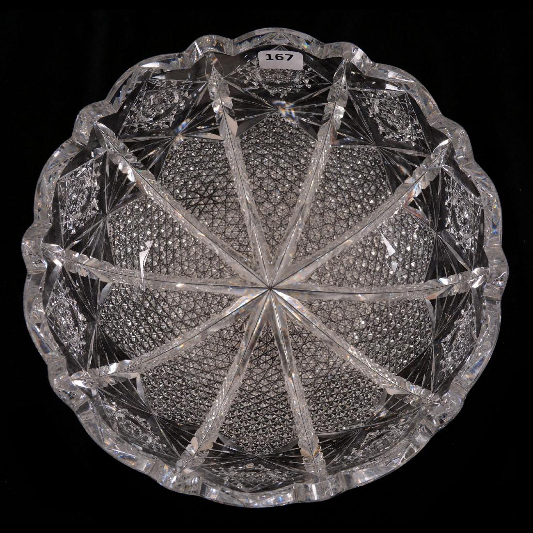 Bowl - 4.5" X 9" - Signed Hawkes Napoleon Pattern (1 of 2)