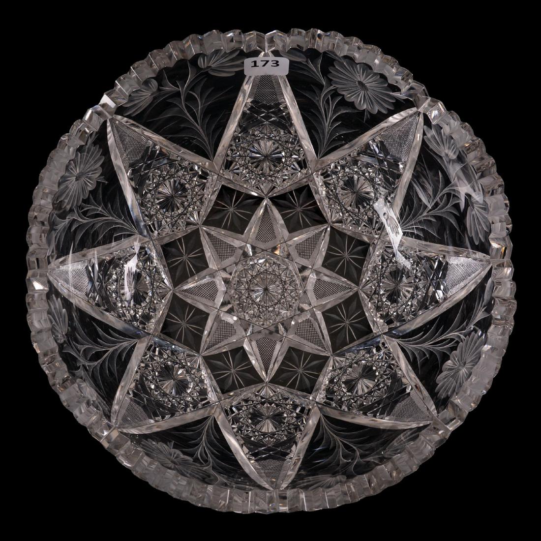 Bowl - 4" X 9" - Signed Tuthill Cosmos Pattern (1 of 2)