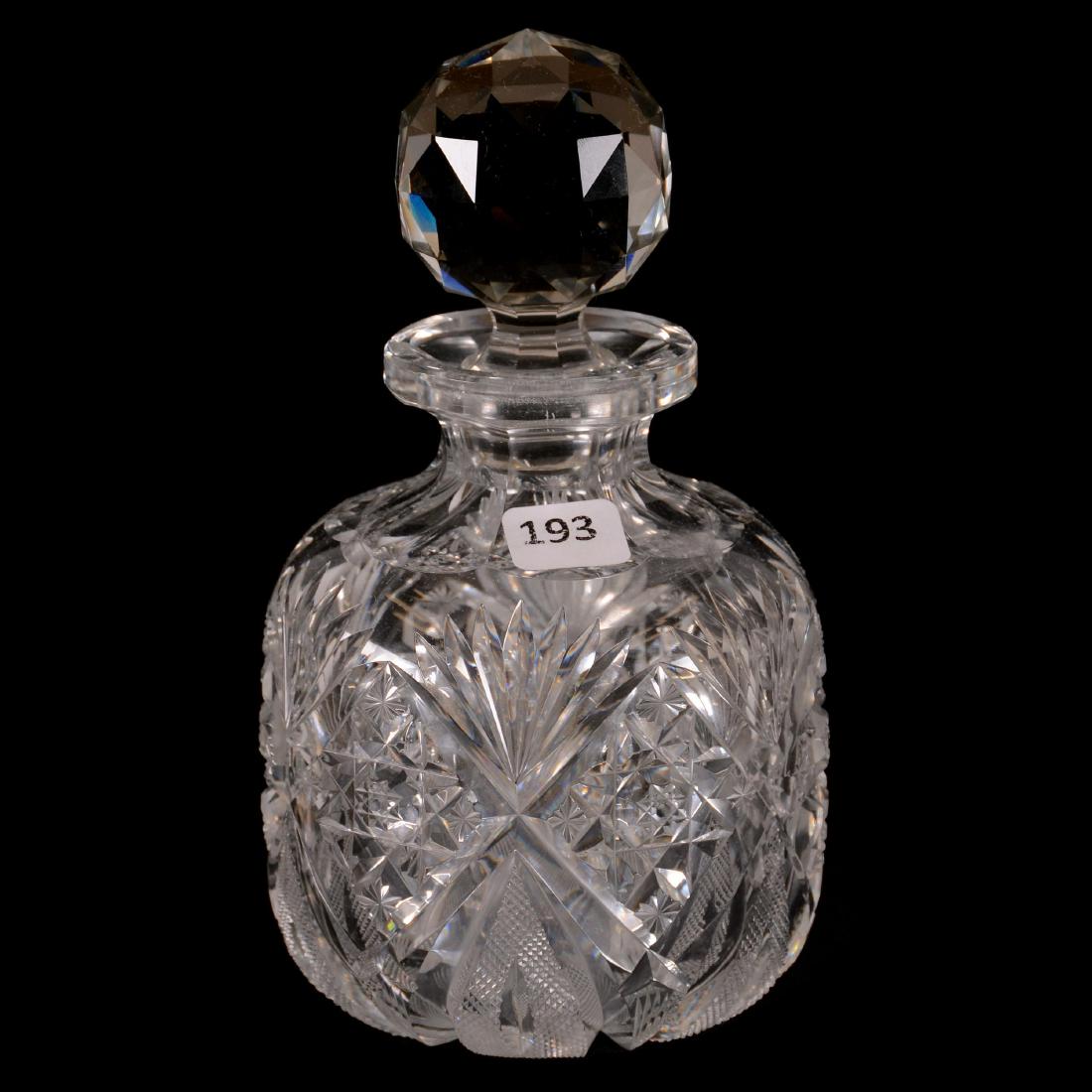 Cologne Bottle - 7.25" - Venetian Pattern by Hawkes (1 of 2)
