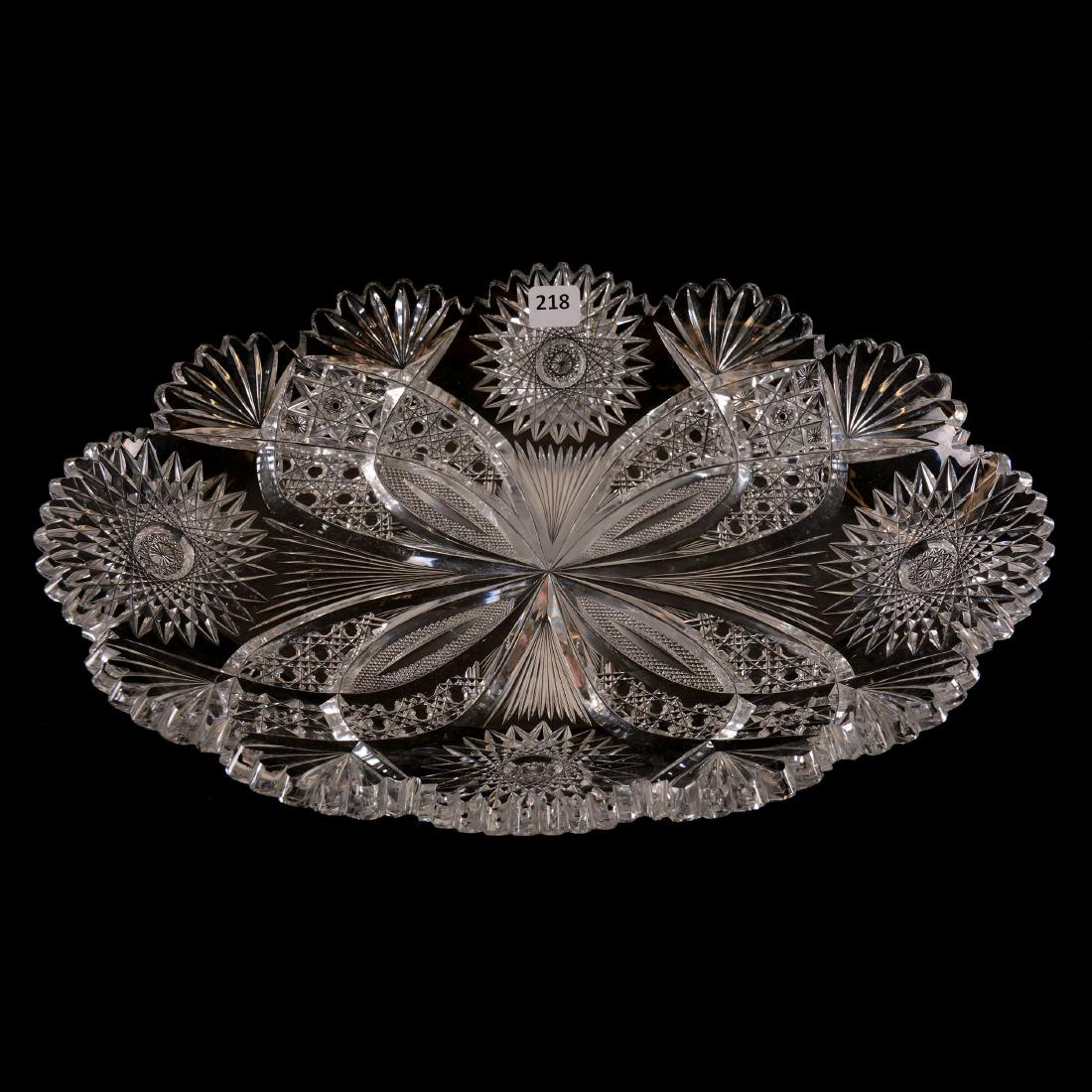 Ice Cream Tray - 16.5" X 10.5" - Chrysanthemum Pattern: Ice Cream Tray - 16.5" X 10.5" - Chrysanthemum Pattern by Hawkes - Heavy Blank - Well Done - Exactly as Featured as Part of Set in Rarities by Wiener & Lipkowitz, Page 105 - ABCG - Matches Lot #21