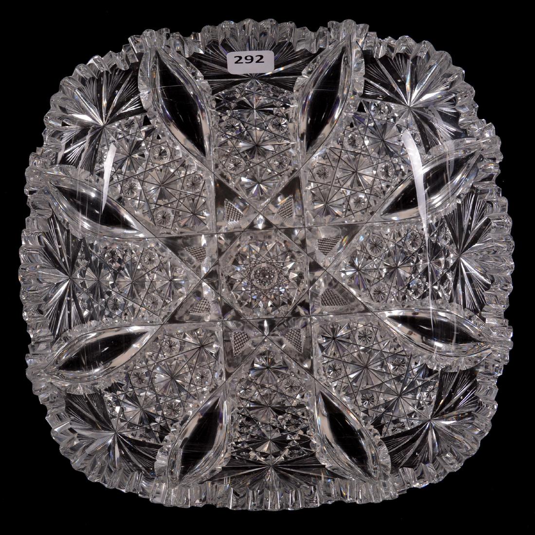 Bowl - 2.75" X 8.75"- Signed Hawkes Grecian Pattern (1 of 2)