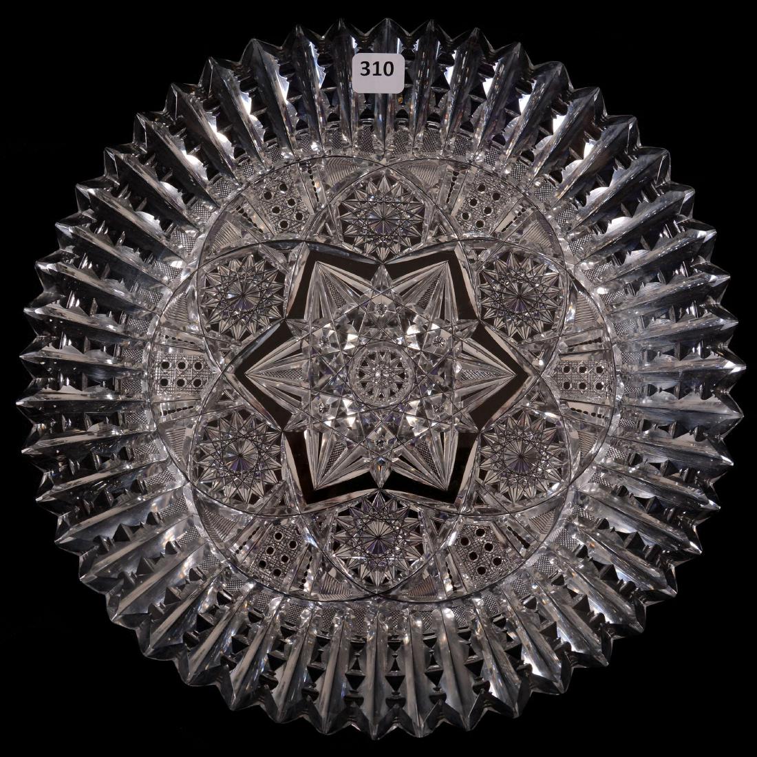 Round Tray - 11.75" - Signed Libbey Ellsmere Pattern (1 of 2)