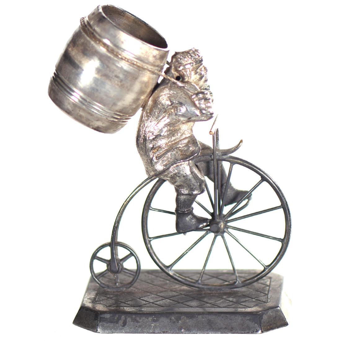 Figural Silverplate Toothpick Holder - 5.75" X 4.25" (1 of 2)