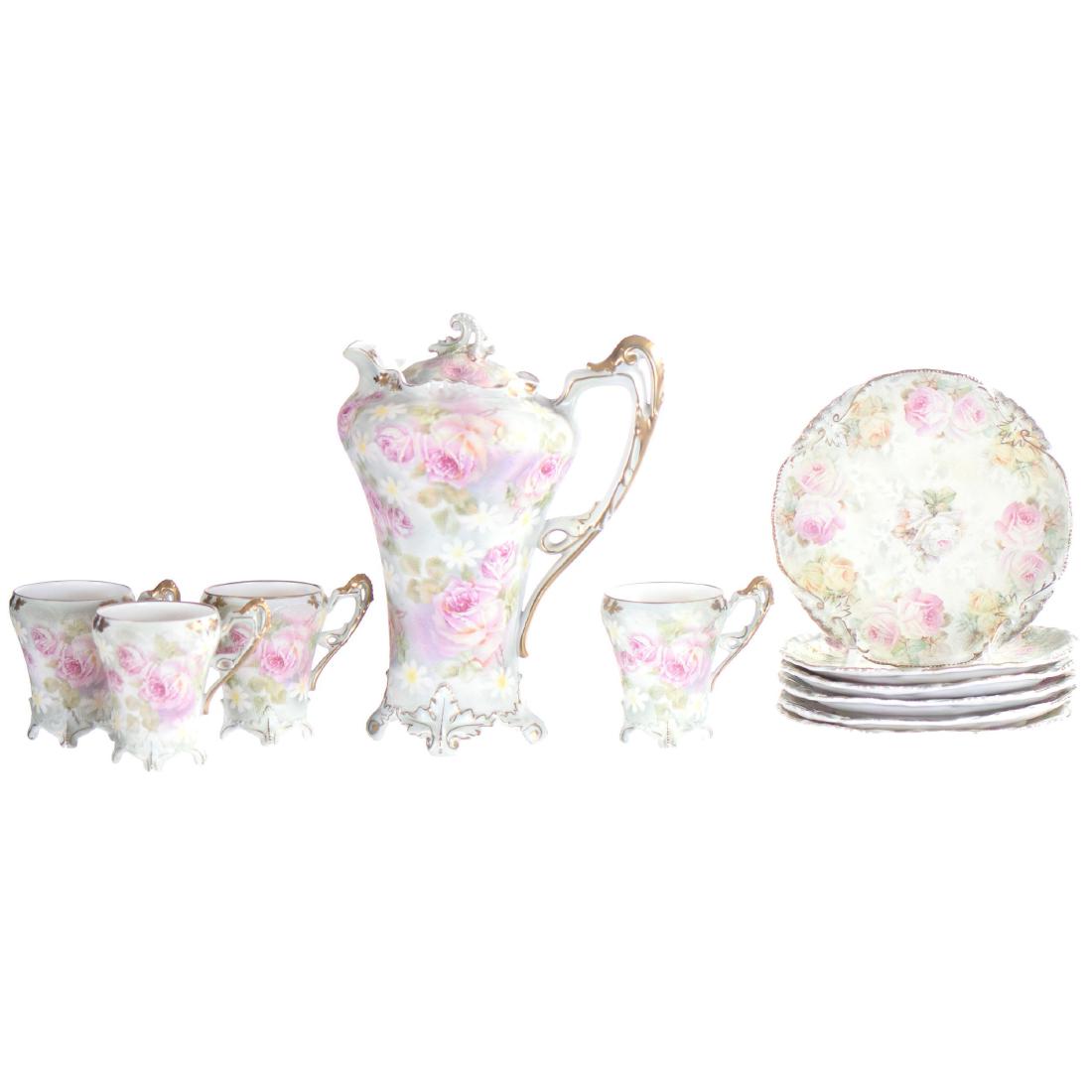 Royal Bayreuth Chocolate Set - Blue Mark (1 of 2)