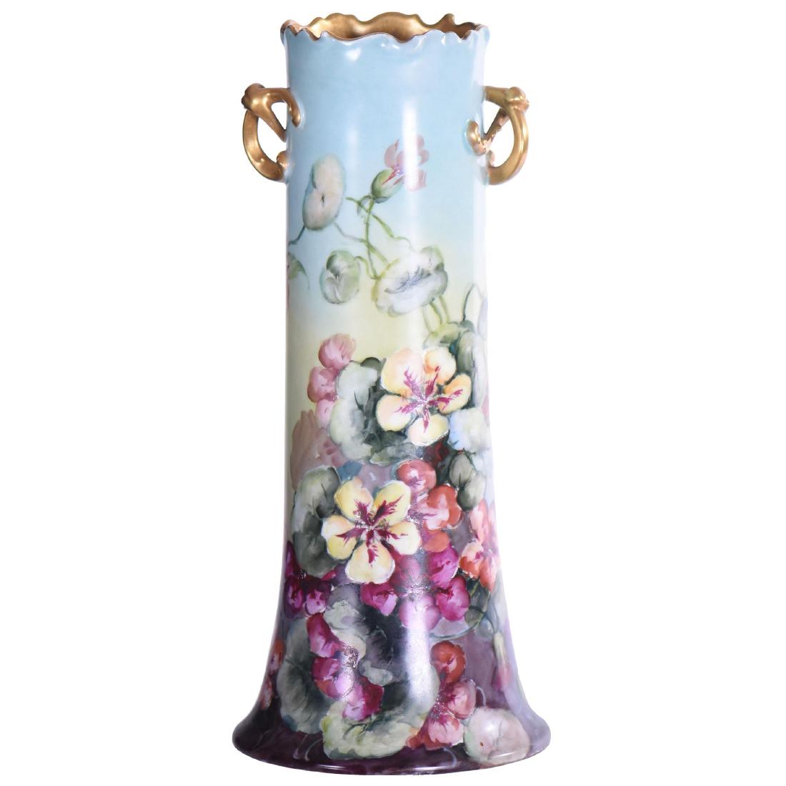 Limoges Two-Handled Vase - 14.75" X 6.5" (1 of 3)