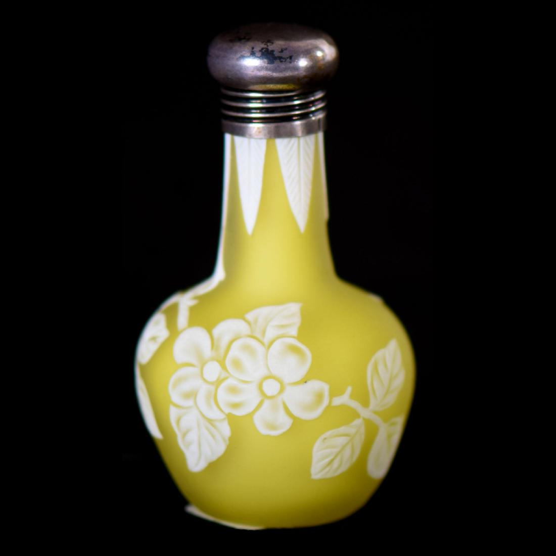 English Cameo Perfume Bottle - 3" X 1.75" (1 of 3)