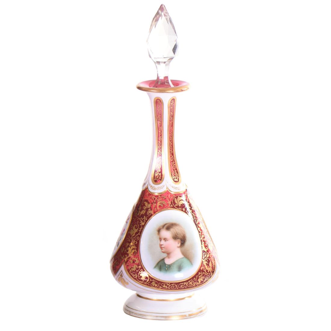 Art Glass Perfume Bottle - 10" X 3.5" (1 of 3)