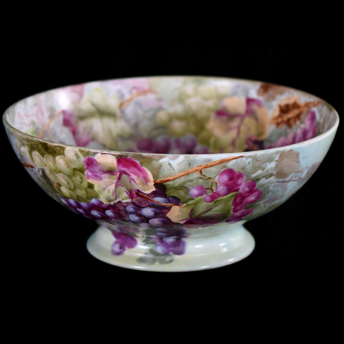 Limoges Pedestal Punch Bowl Marked "T&V" 7" X 16" Nov 10, 2018