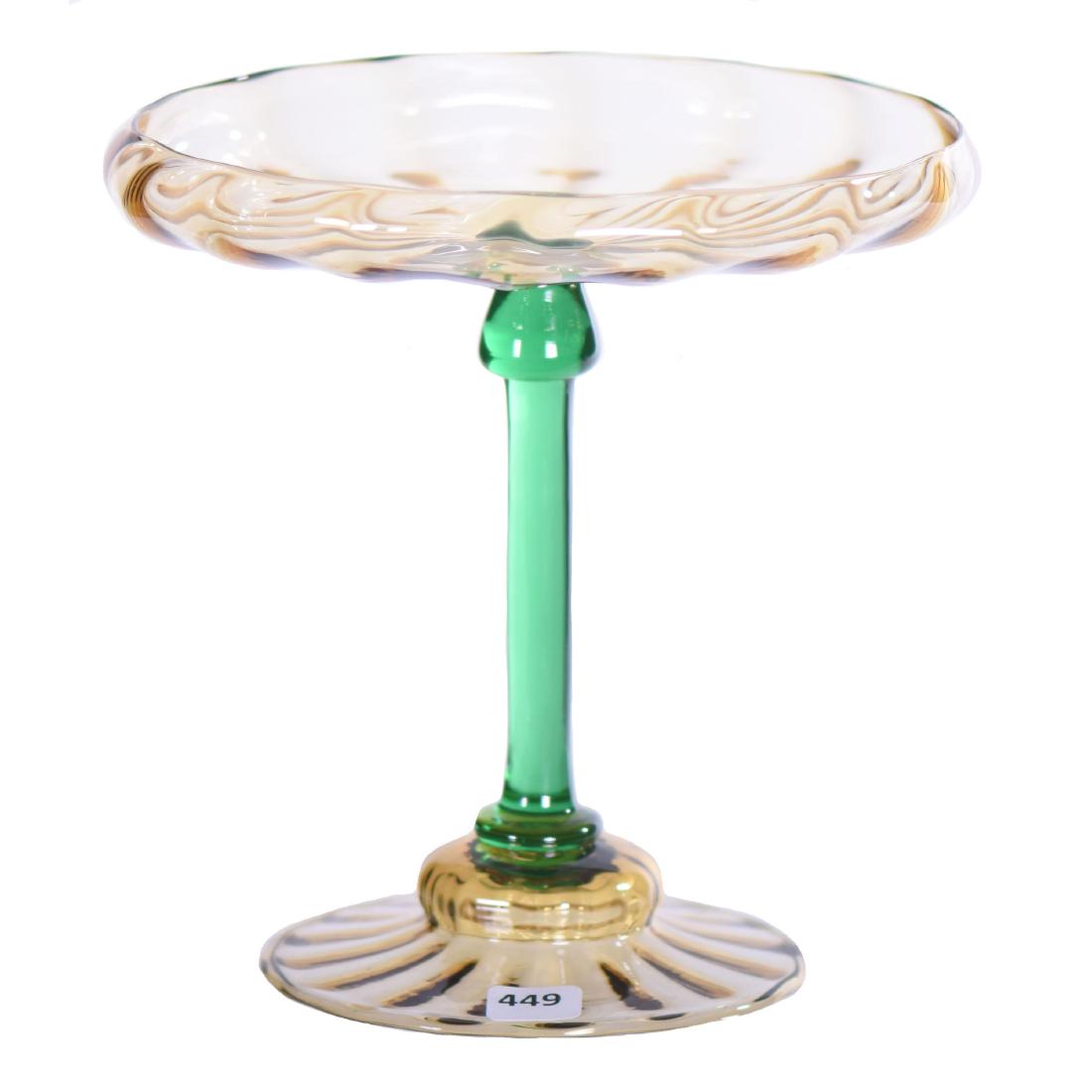 Steuben Art Glass Compote - 8.25" X 8" (1 of 2)