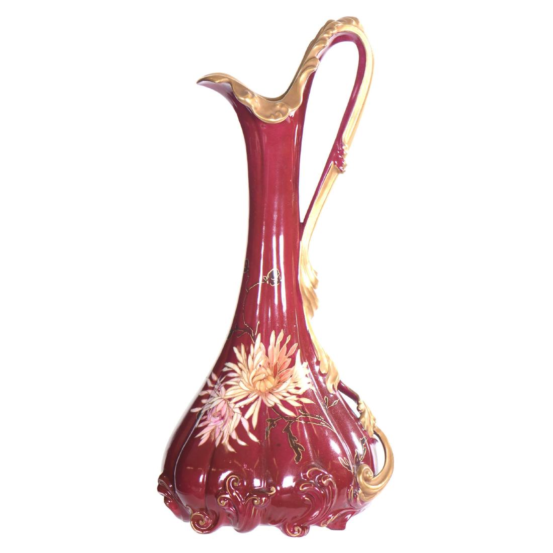 Porcelain Ewer - Marked Pairpoint Limoges - 16" X 7" (1 of 3)