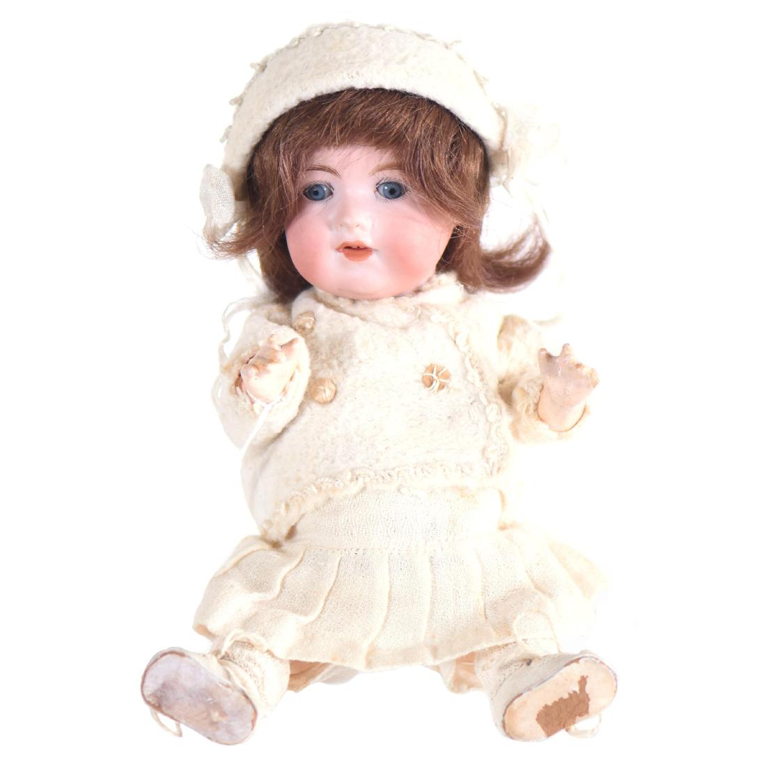 German Bisque Head Doll - Approximately 9" (1 of 3)