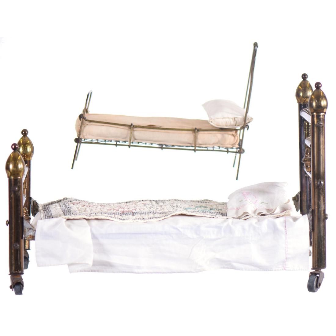 (2) Doll Size Brass Beds (1 of 2)