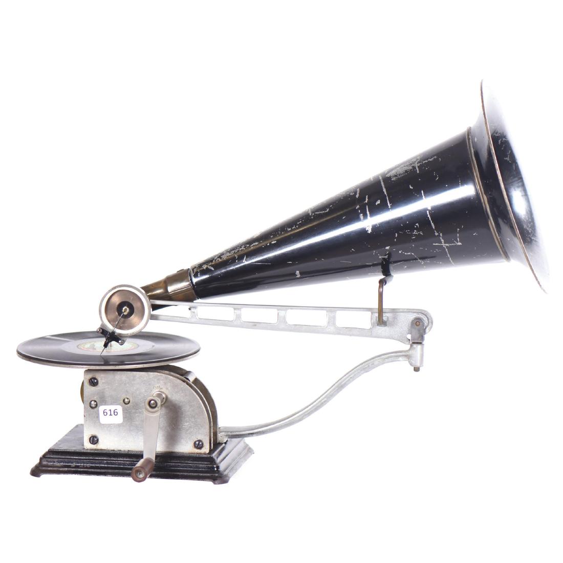 Columbia "AU" Skeletal 6" Disc Phonograph (1 of 2)