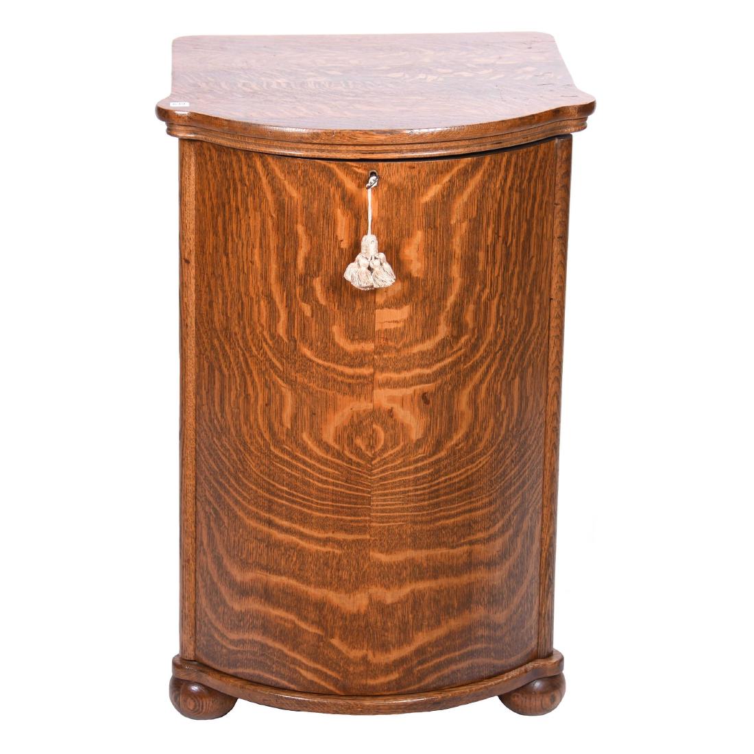 Oak Cylinder Record 32" X 21" X 19"