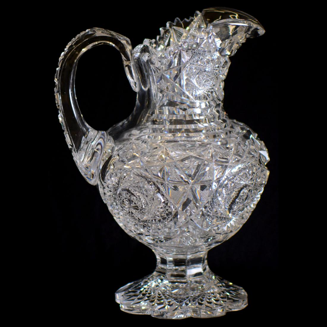 Pedestal Water Pitcher - ABCG - 10.75" (1 of 4)