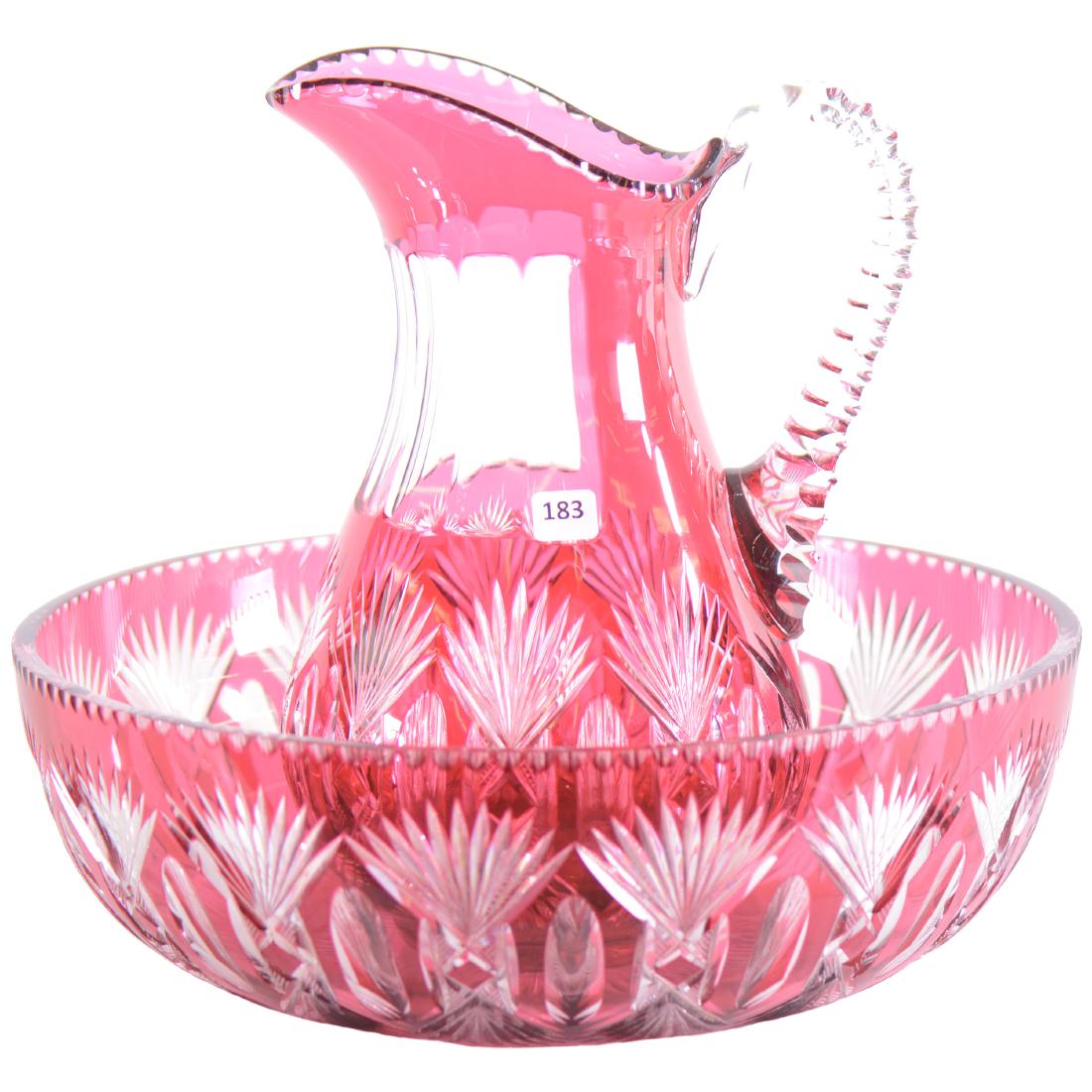 Unusual Brilliant Period Wash Bowl and Pitcher Set - 13 (1 of 2)