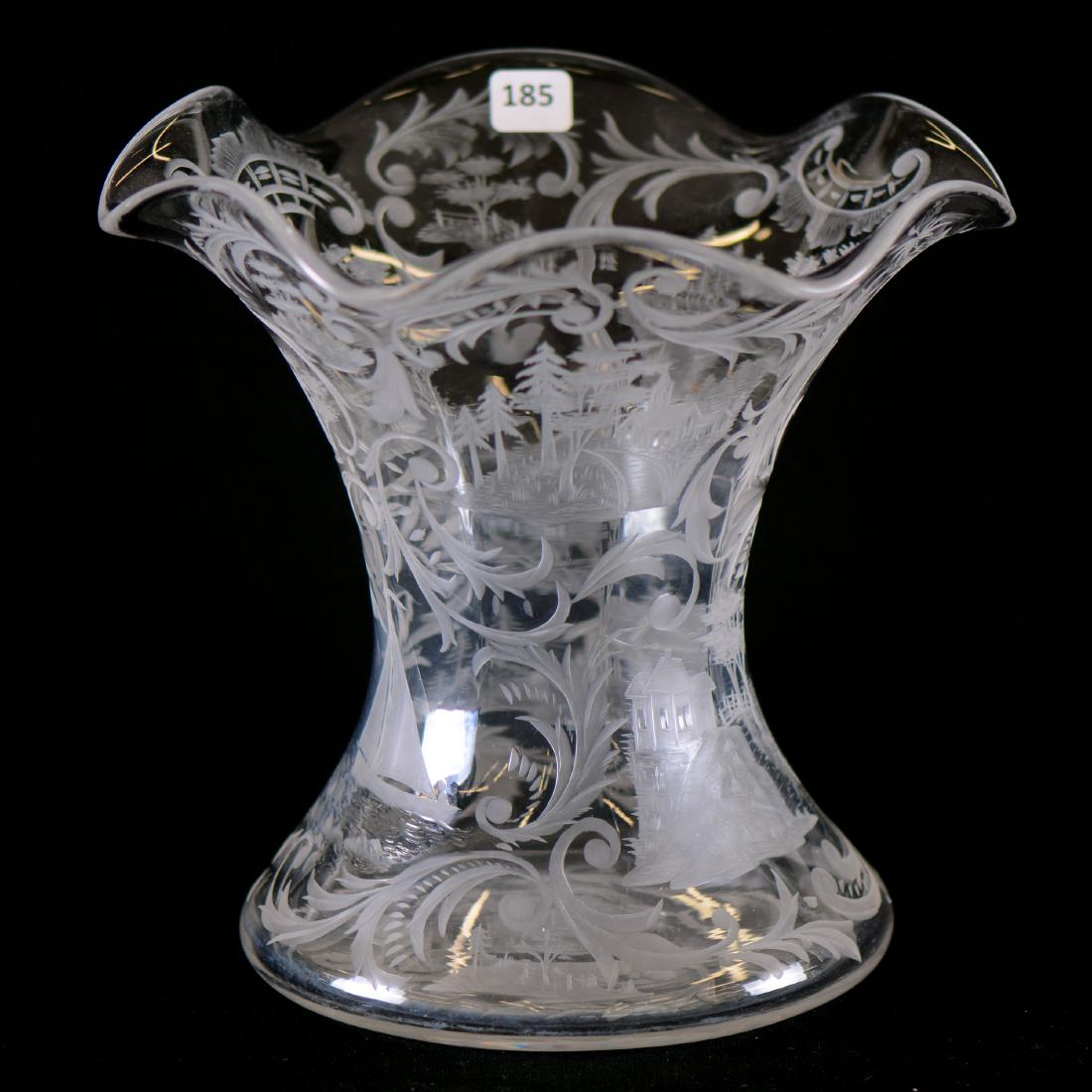 Vase - ABCG - 9" X 9.5" - Signed Libbey (1 of 7)