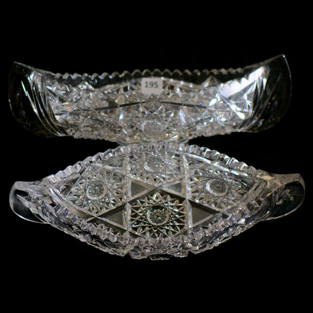 Pair Flower Canoes (Celery Trays) - ABCG - 3.25" X 11.5 (1 of 3)