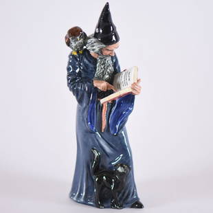 Figurine - Royal Doulton HN#2877 - 9.75": Figurine - Royal Doulton HN#2877 - 9.75" - Titled "The Wizard" - to Ensure Every Item Sells, We Have Placed Low Starting Bids on Every Item, and All Items Will Sell Without Reserve.